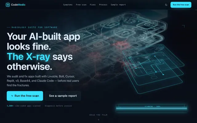 Codemedic product screen