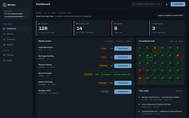 Coi Chaser product screen