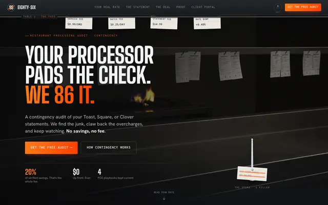 Eighty Six product screen