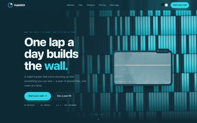 Habitkit product screen