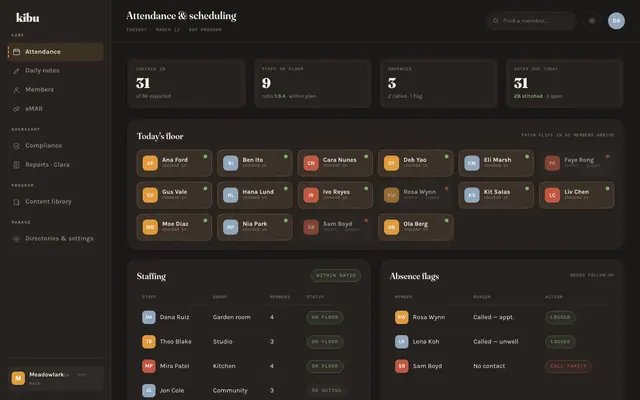 Kibu product screen