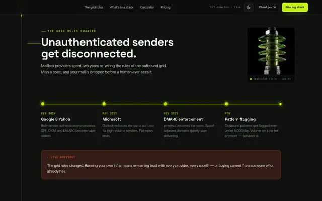 Outstack product screen