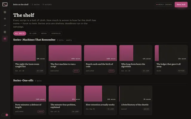 Produce product screen