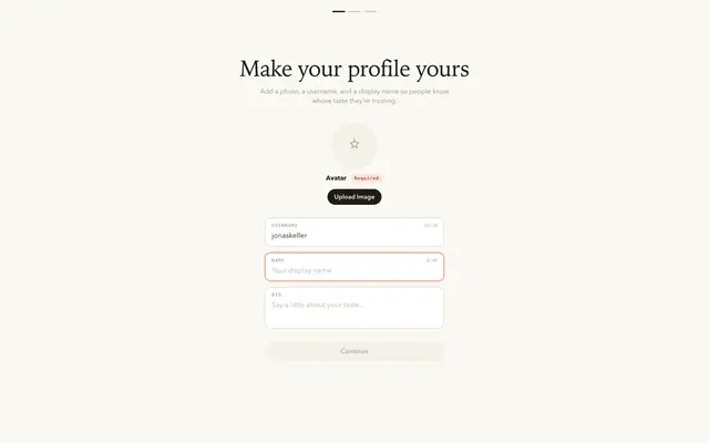 Telescope product screen
