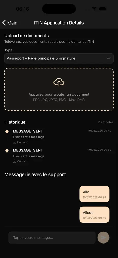 Noqen — ITIN detail